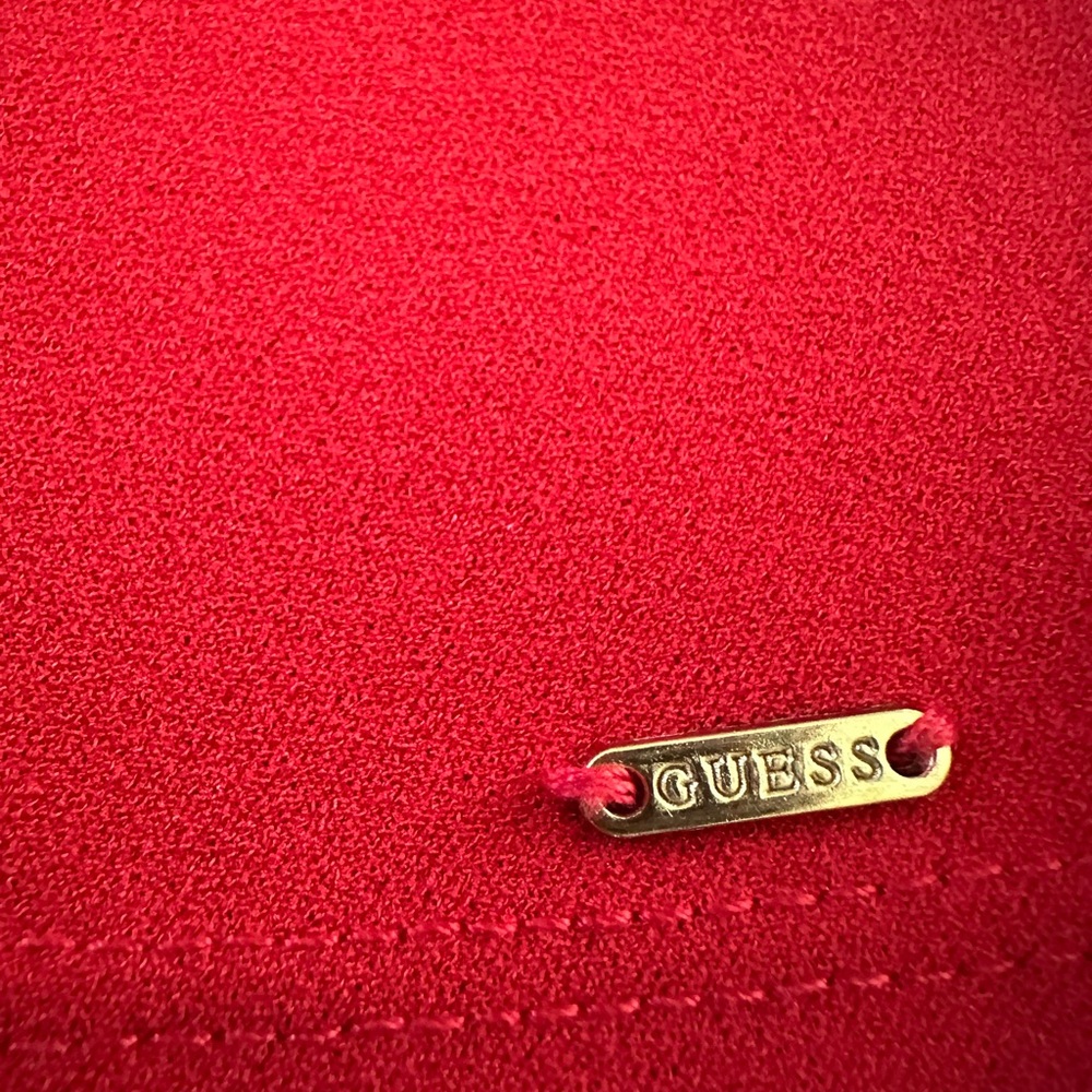 GUESS: Red Ruffled Dress, Women M - Picture 2 of 6